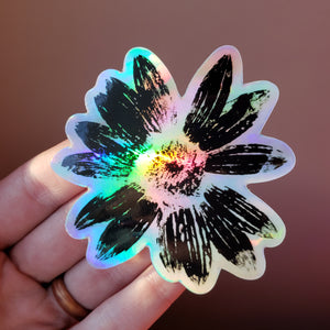 Holo Sunflower Sticker